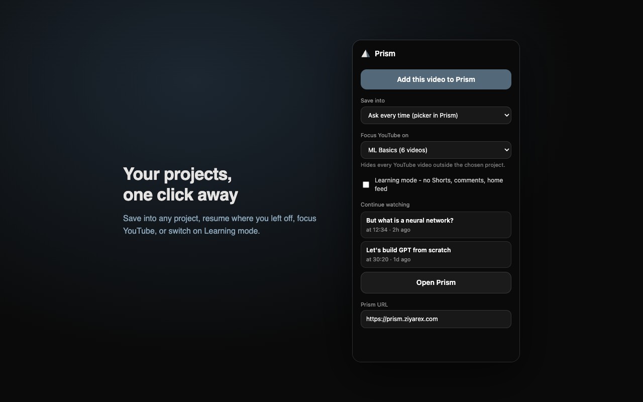 Quick-save popup